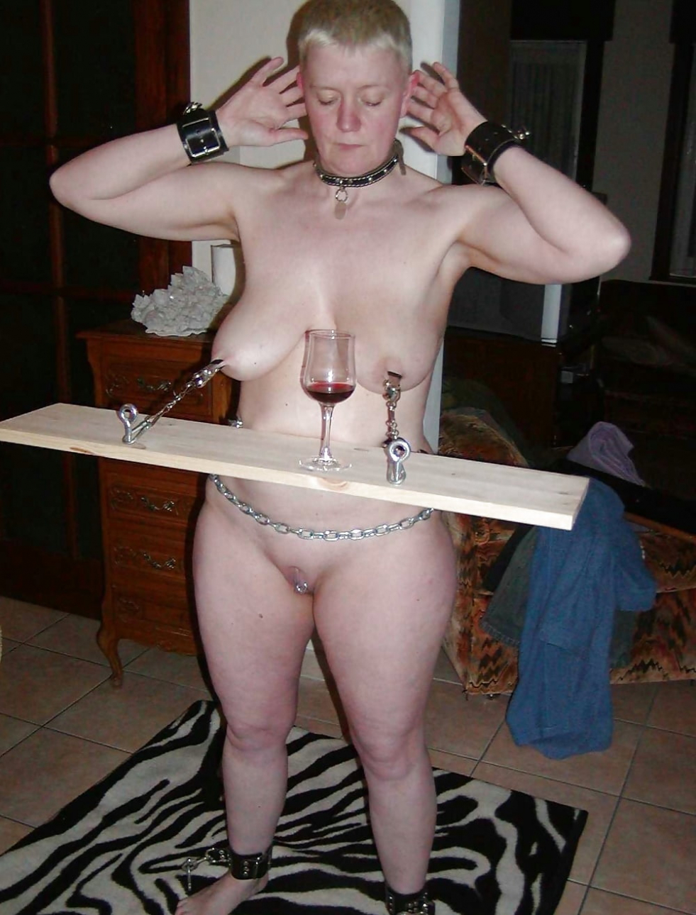 Naked mature bdsm slaves