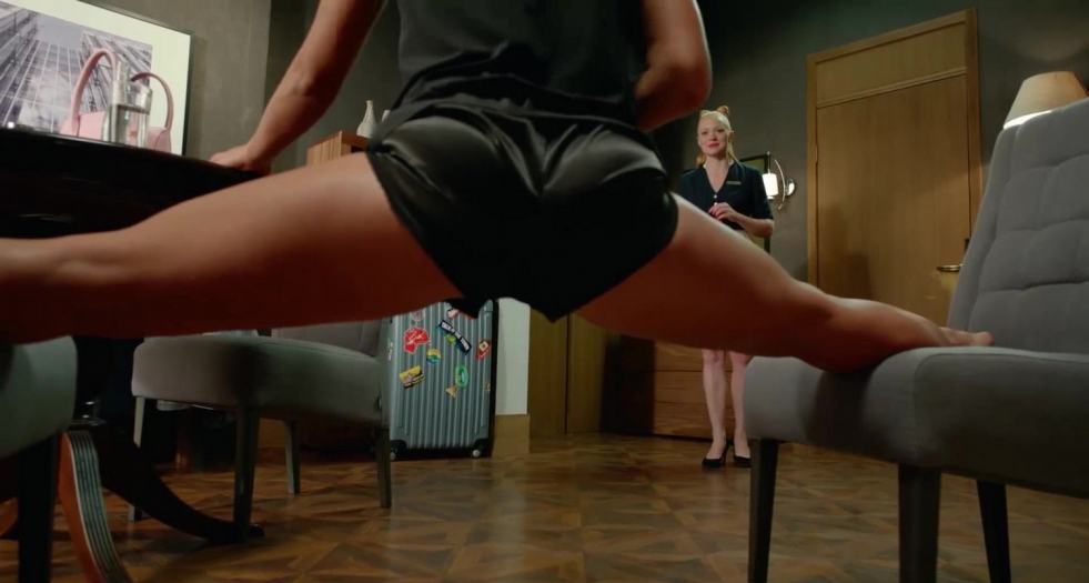 Ekaterina Vilkova in Linen Hotel Eleon