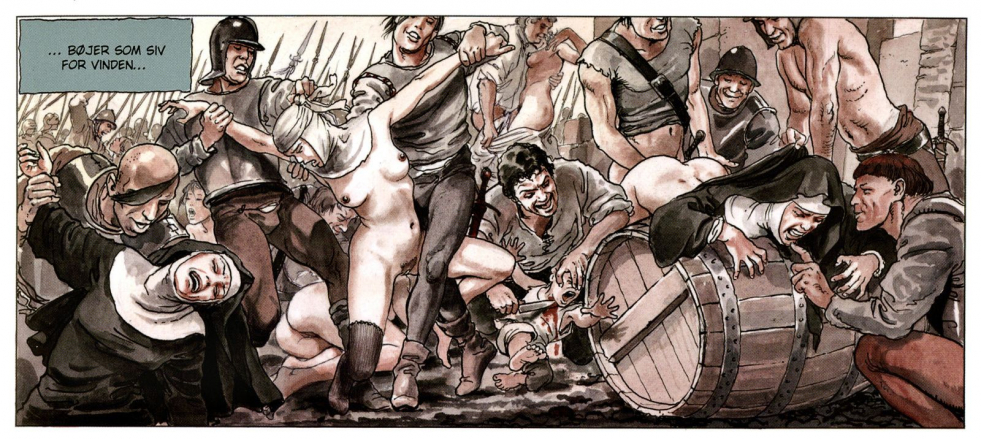 Medieval orgy comic