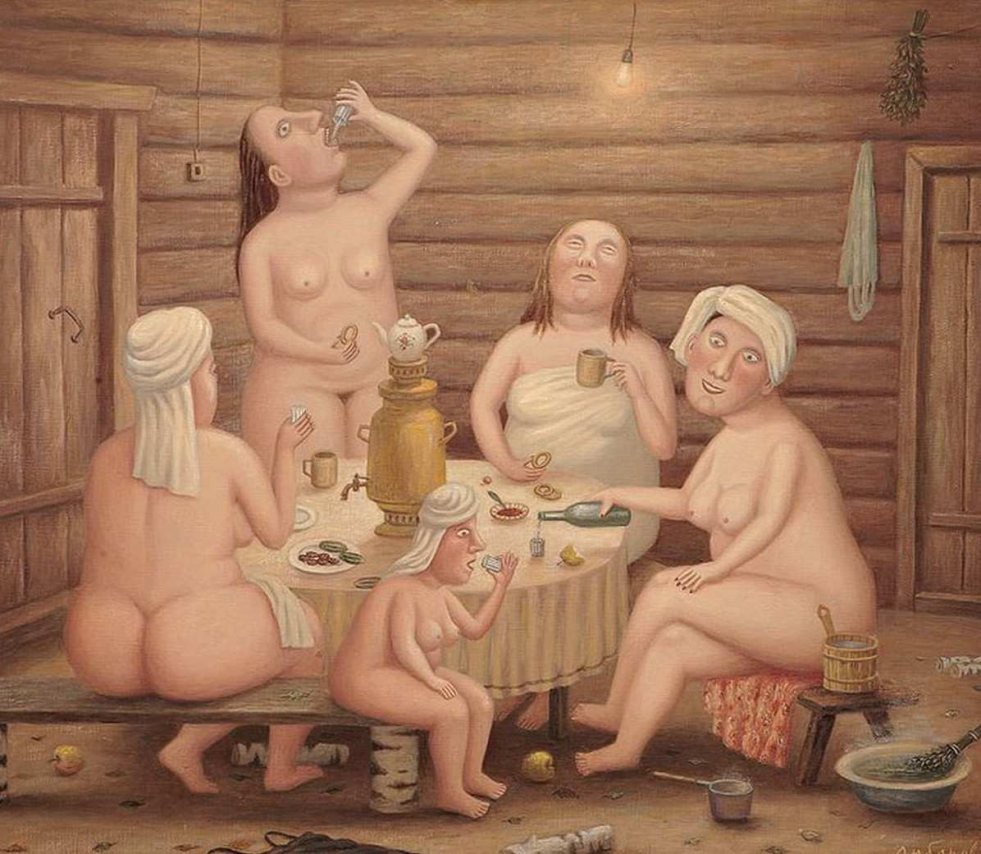 Vladimir Lyubarov picture of the bath