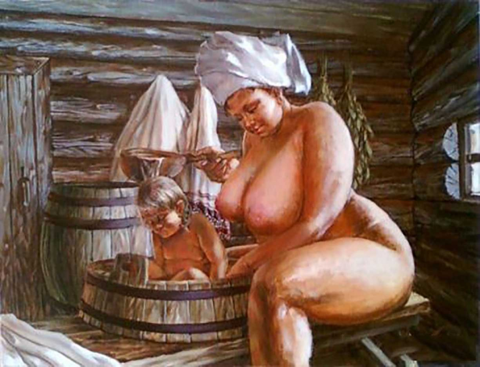 Women's Bath painting
