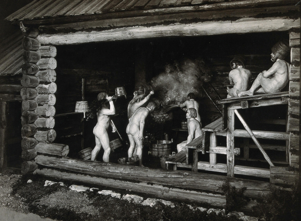 Soviet public baths nude