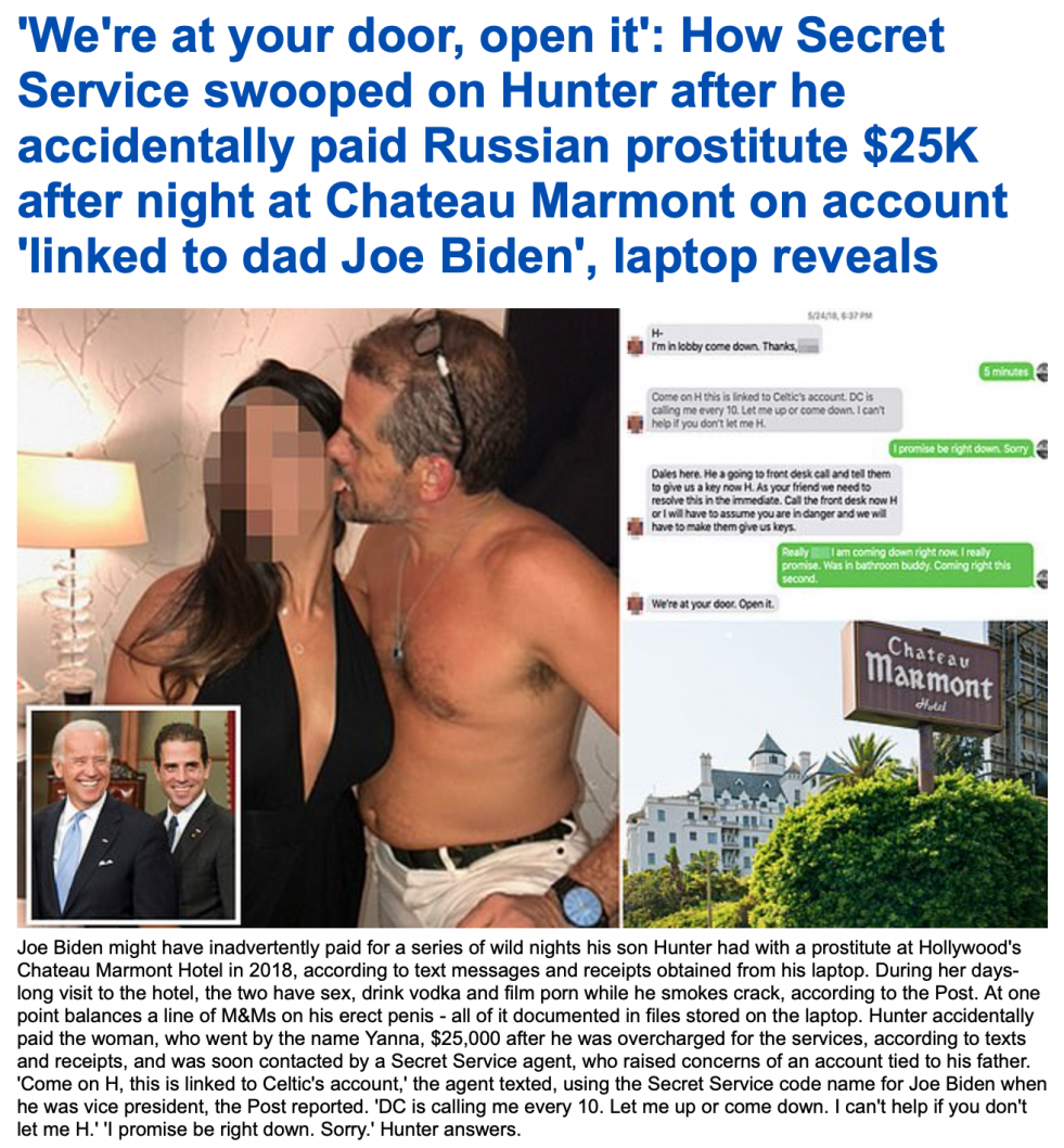 Hunter Biden naked