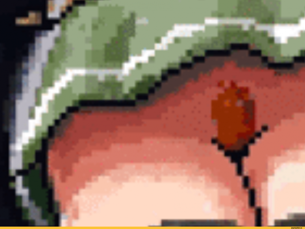 The guy makes a sandwich dick pixel art gif