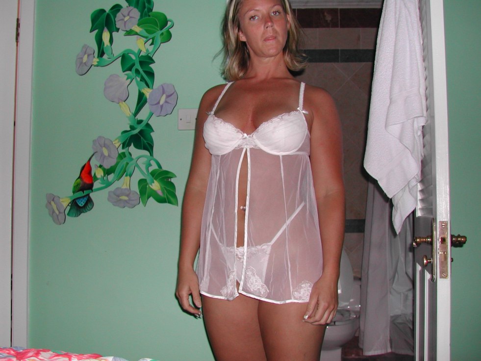 Mature women in transparent clothes