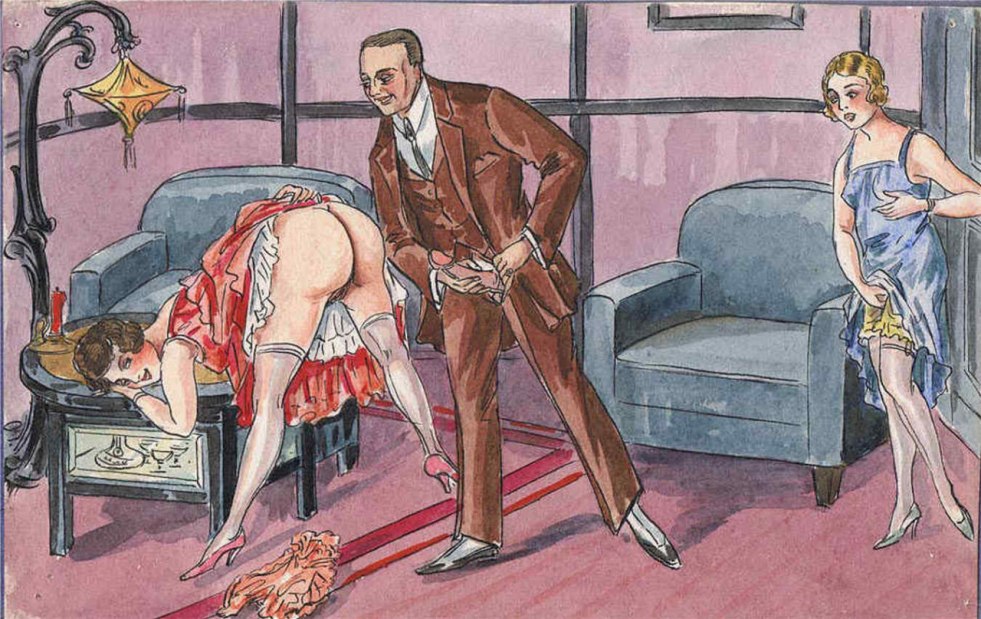 Erotic drawings retro