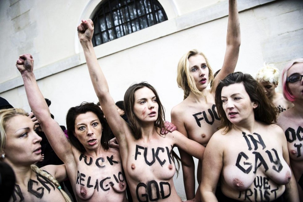 Beautiful naked feminists