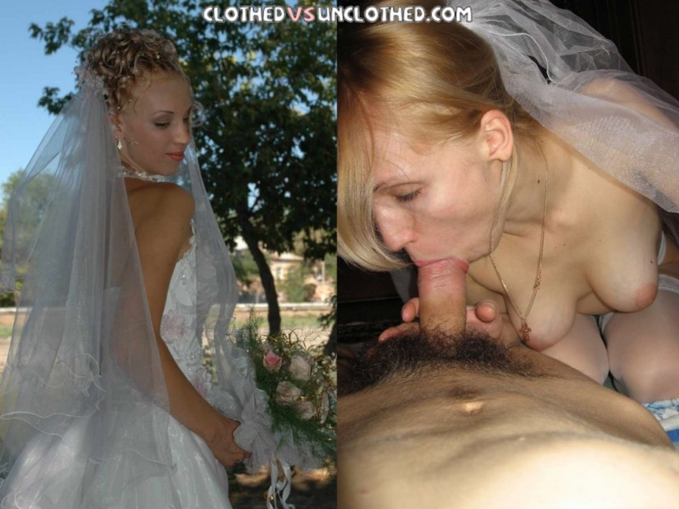 Bride before and after fucking