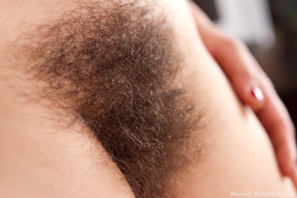 Super hairy female crotch