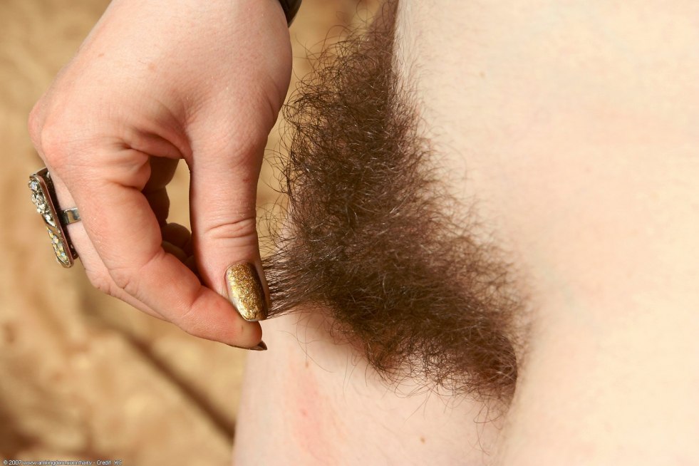 The most hairy women's pubis