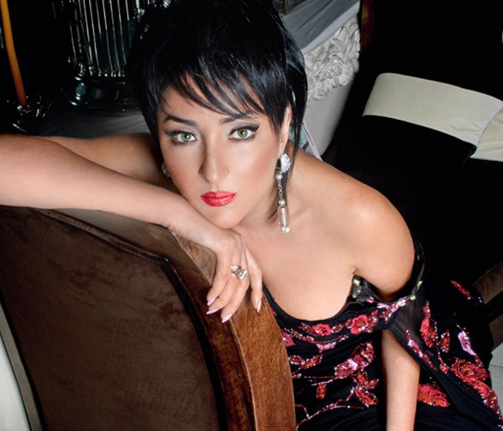 Lolita Milyavskaya with short haircut