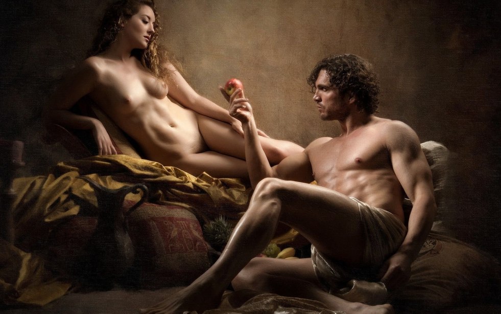 Men's and women's nudity