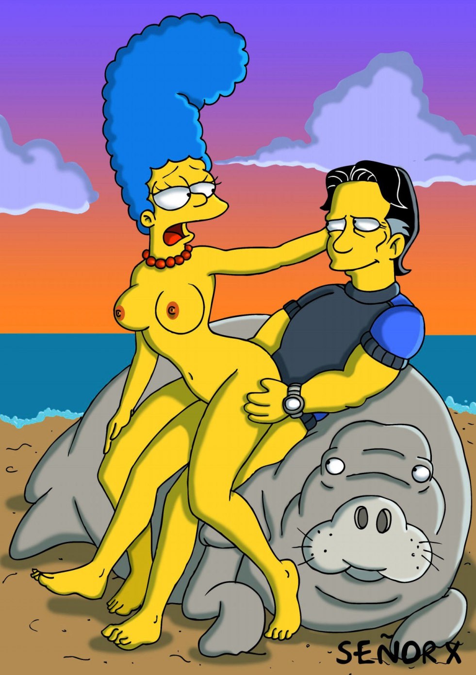 Naked Marge Simpson Senor X
