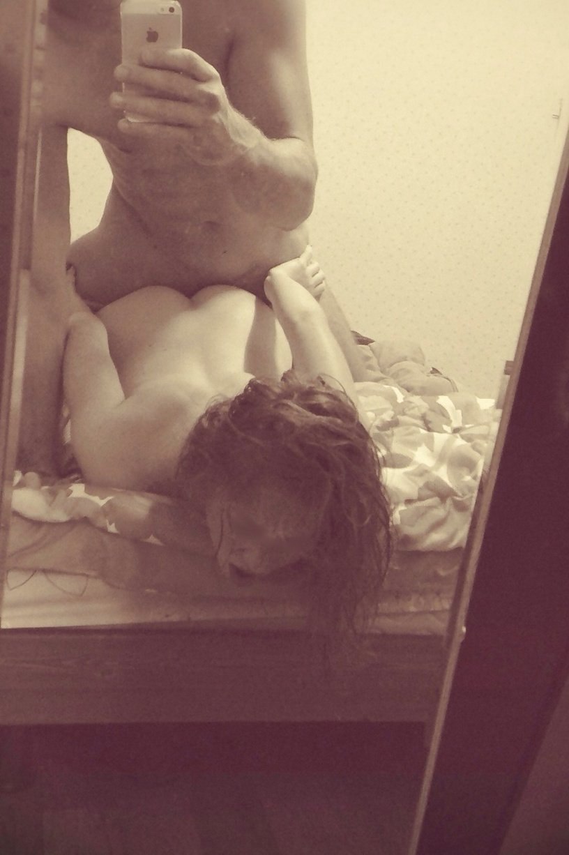 Erotic selfie for a loved one