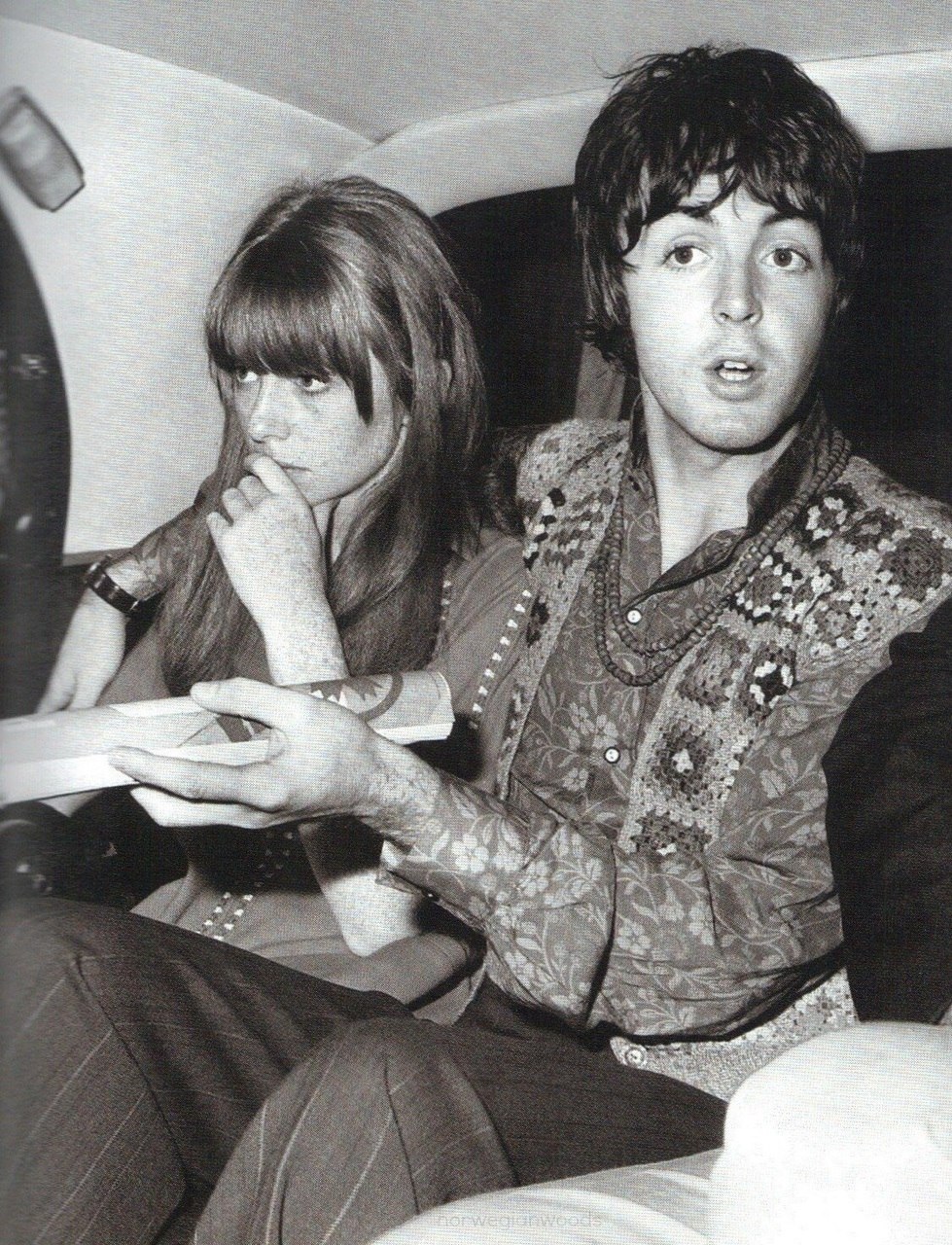 Jane Asher and Paul McCartney