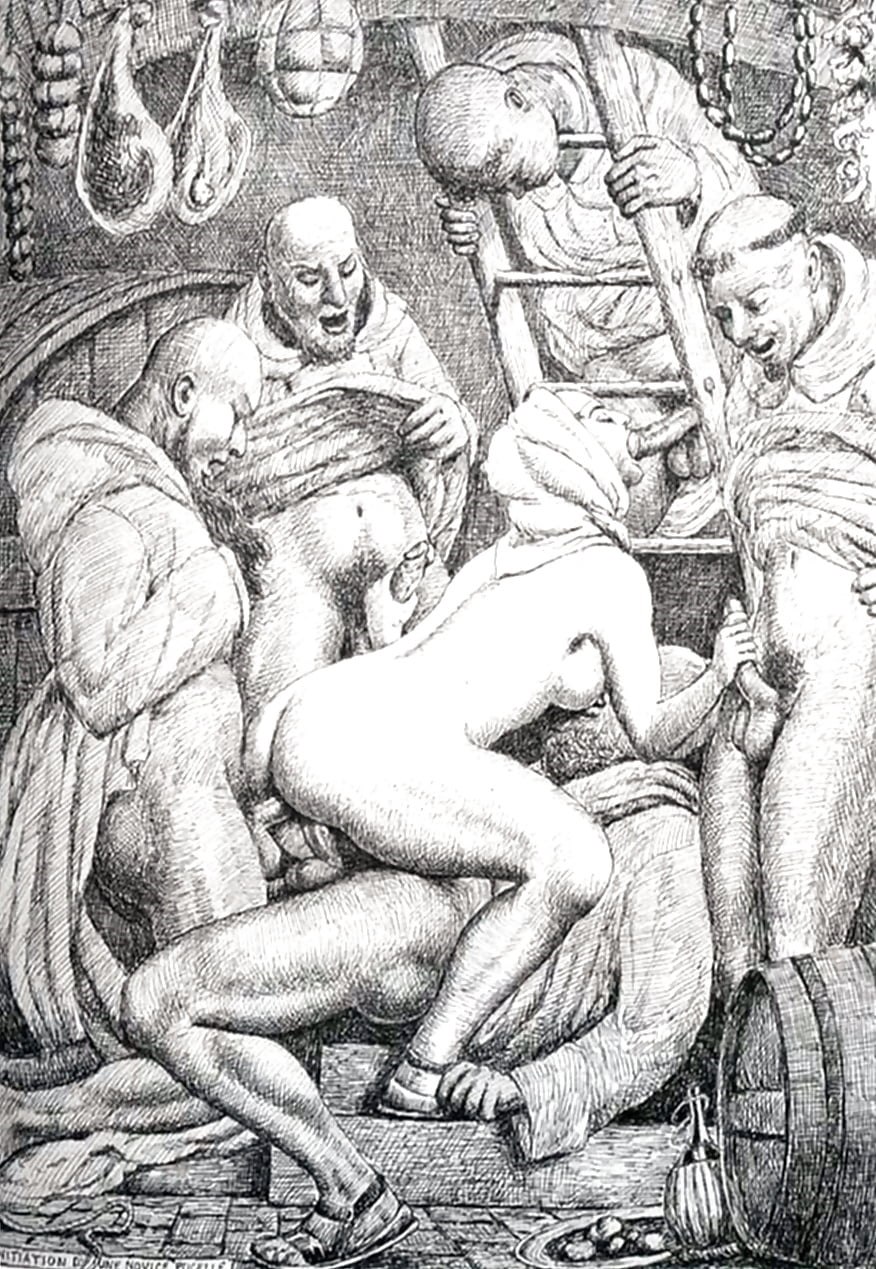 Erotic painting of middle ages