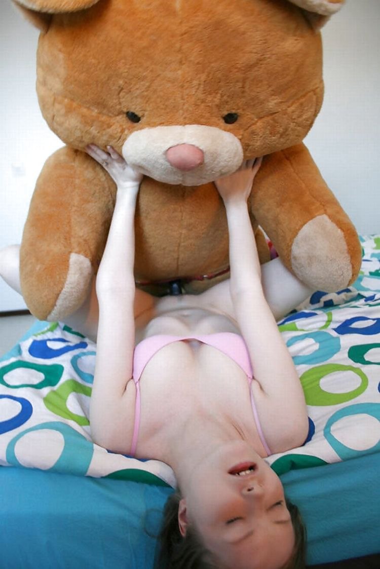 Masturbation with soft toy