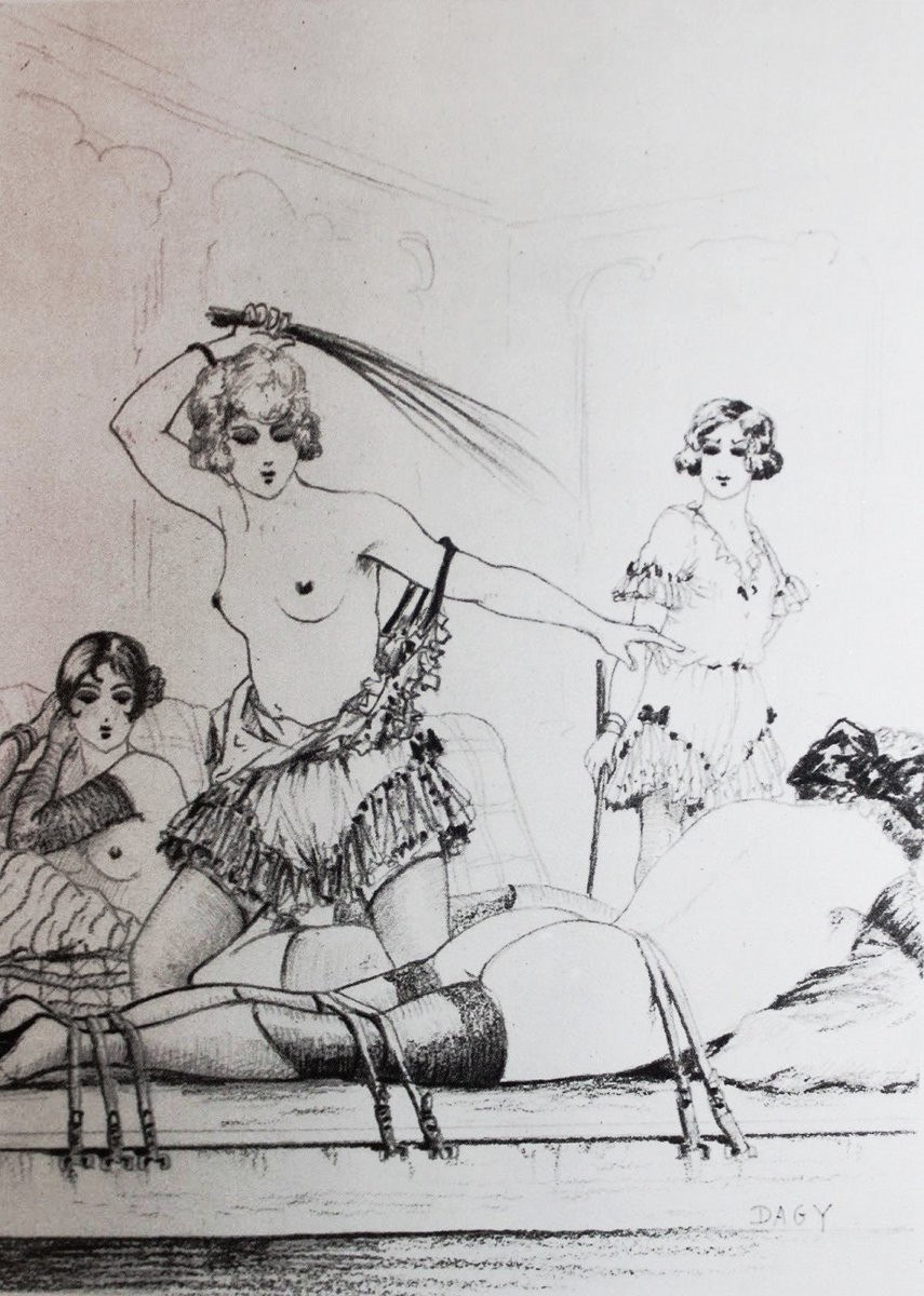 Spanking girls in thongs