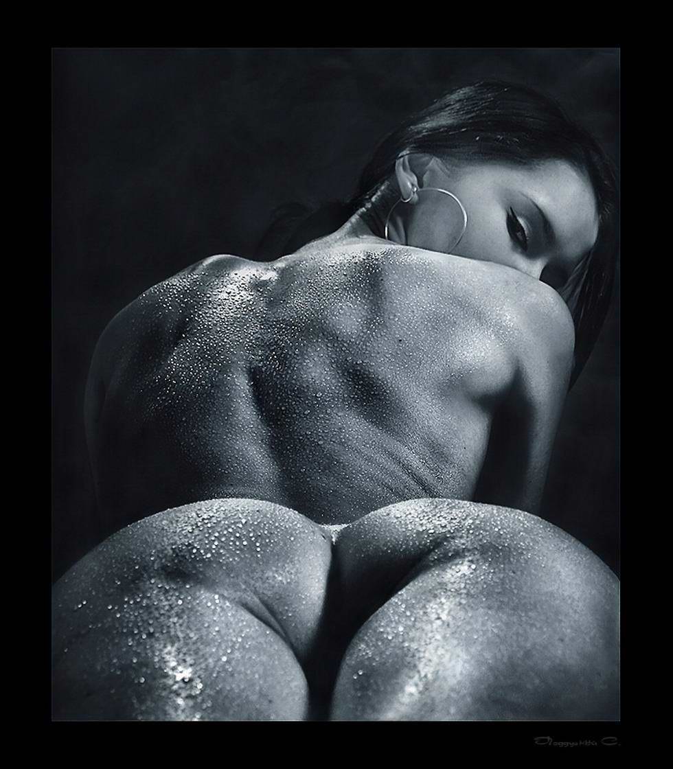 Portrait of art nude close-up