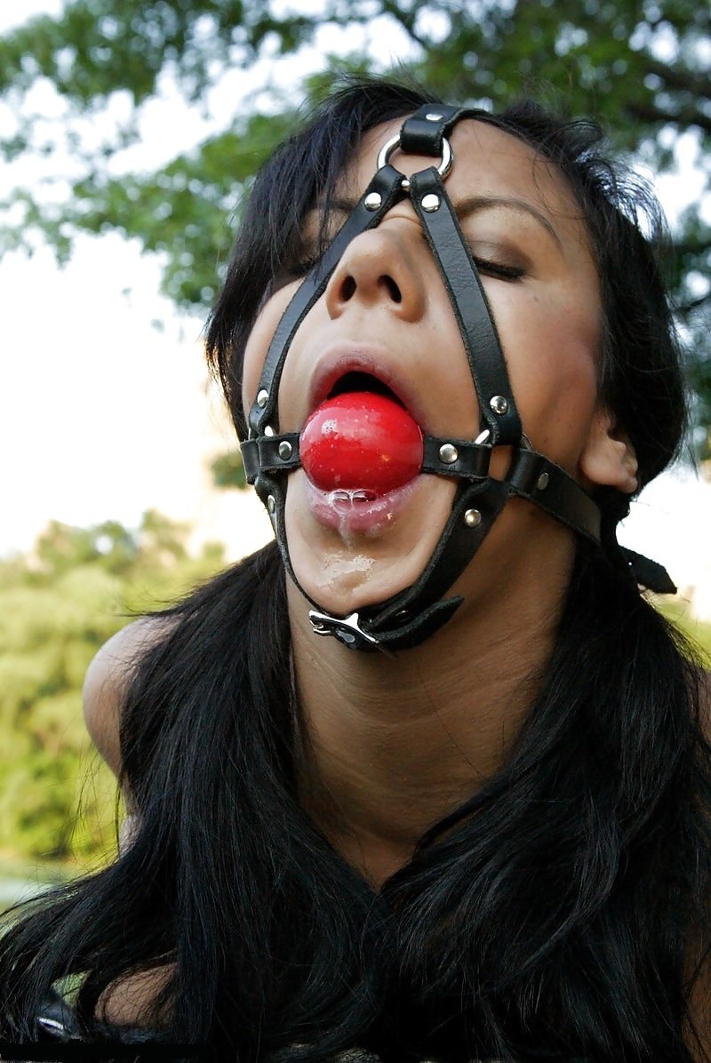 Bondage gag of panties