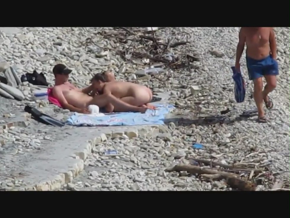 Without panties on the beach private