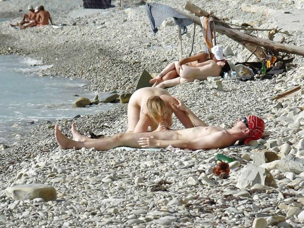 Naked on the beach in Divnomorsk