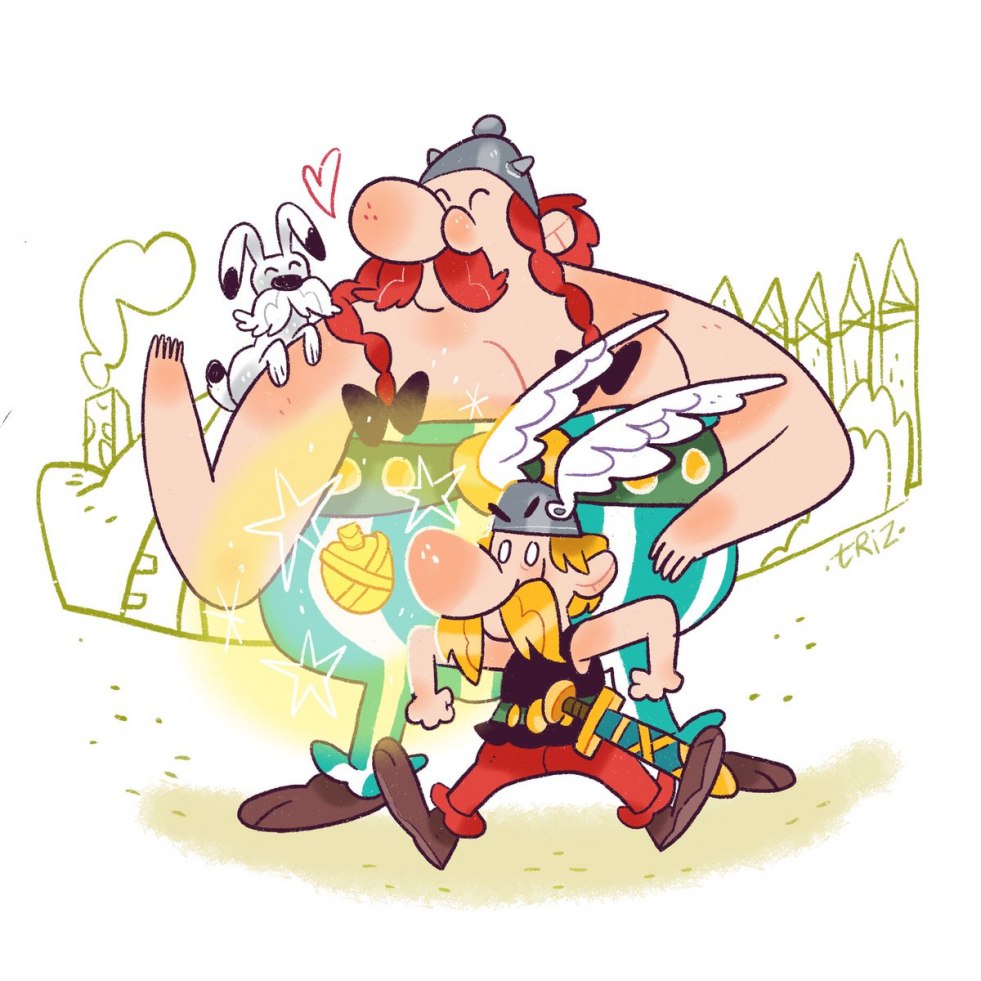 Erotic comics Asterix and