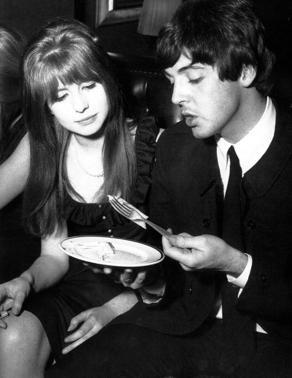 Jane Escher in youth and Paul McCartney