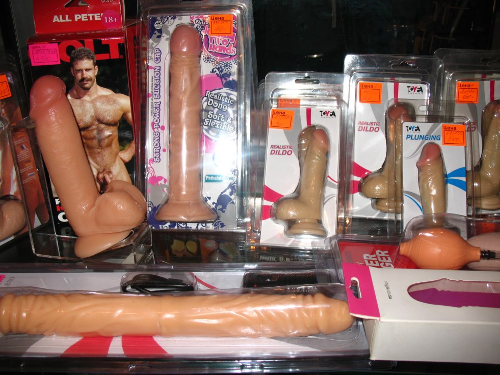 Naked guy in sexshope