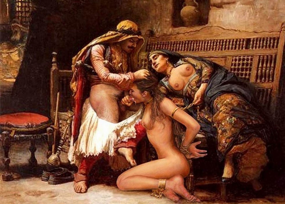 Erotic painting of middle ages