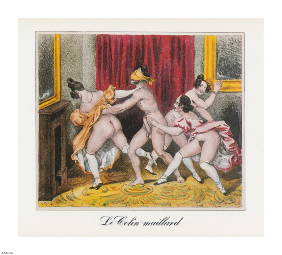 Erotic painting of middle ages