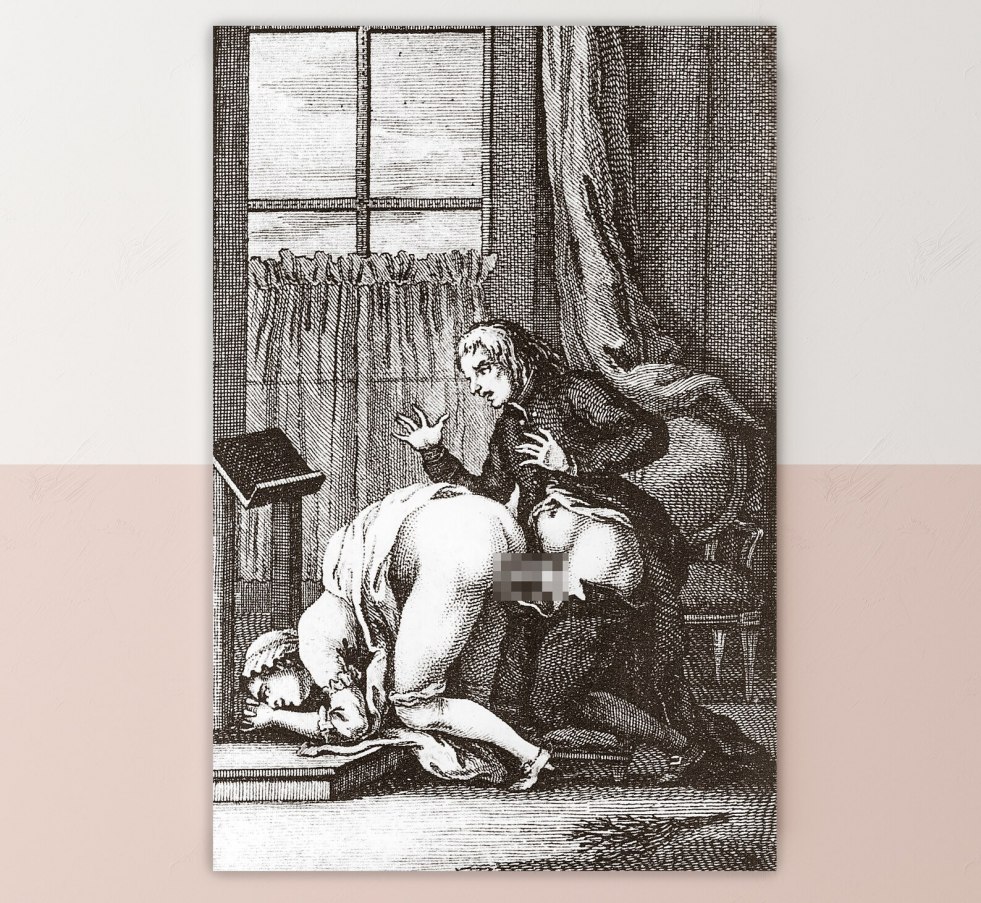 Vintage pornographic engravings