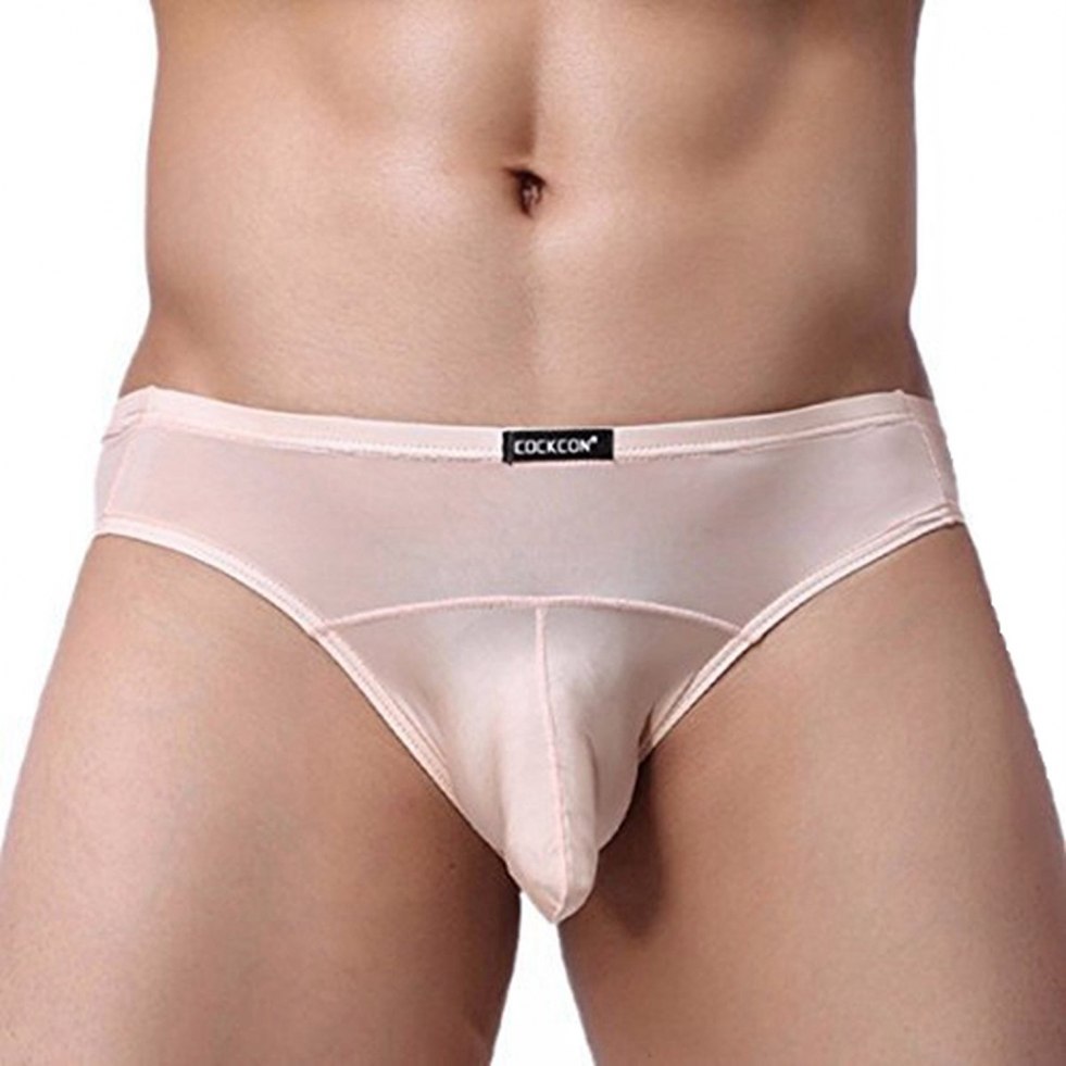 Men in transparent shorts