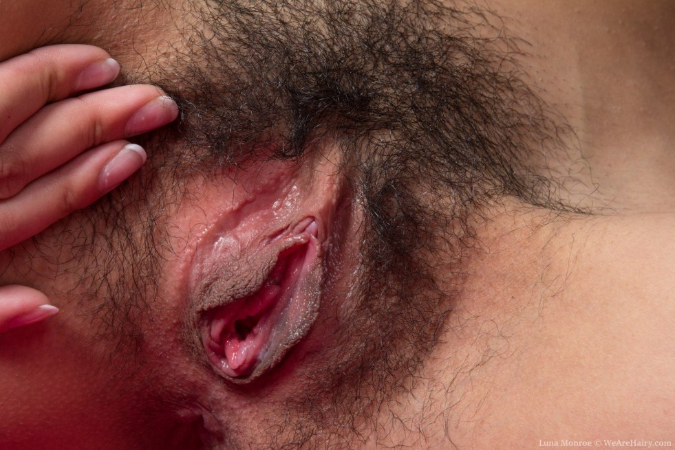 Hairy vagina is large