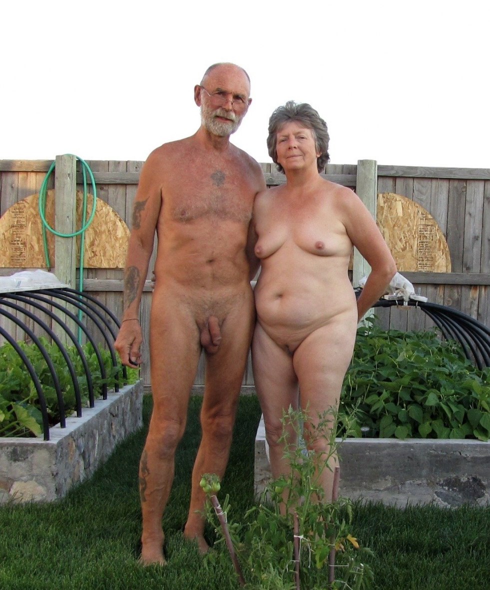 Naked elderly couples