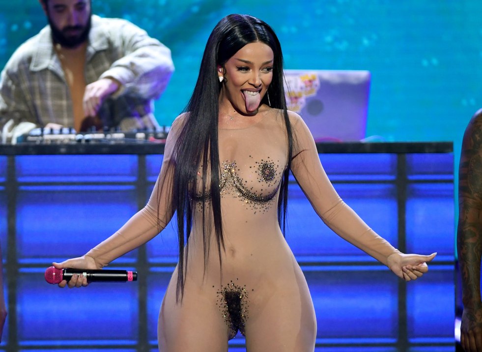 Naked pornstars on AVN show