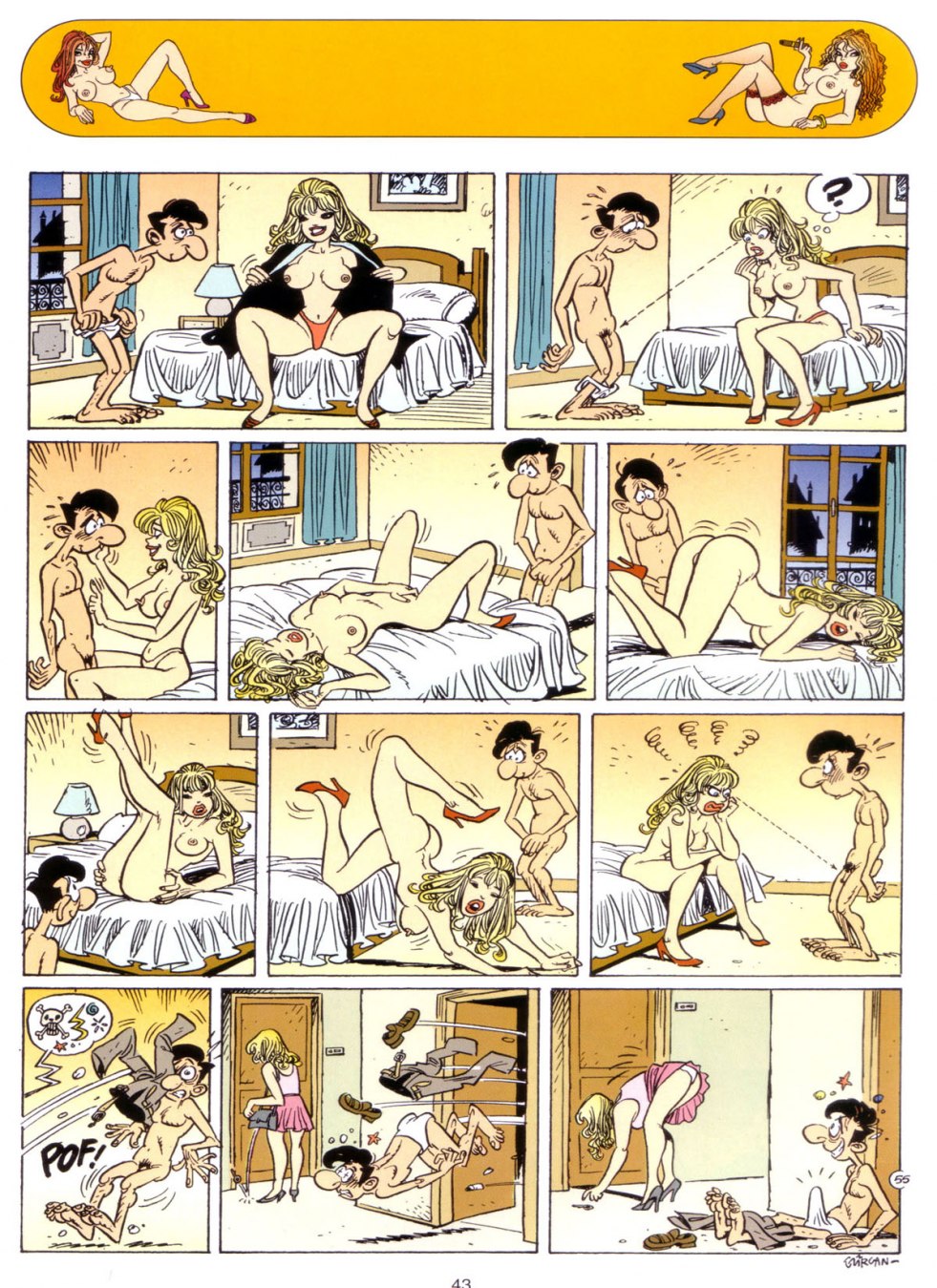 Erotic humorous comics