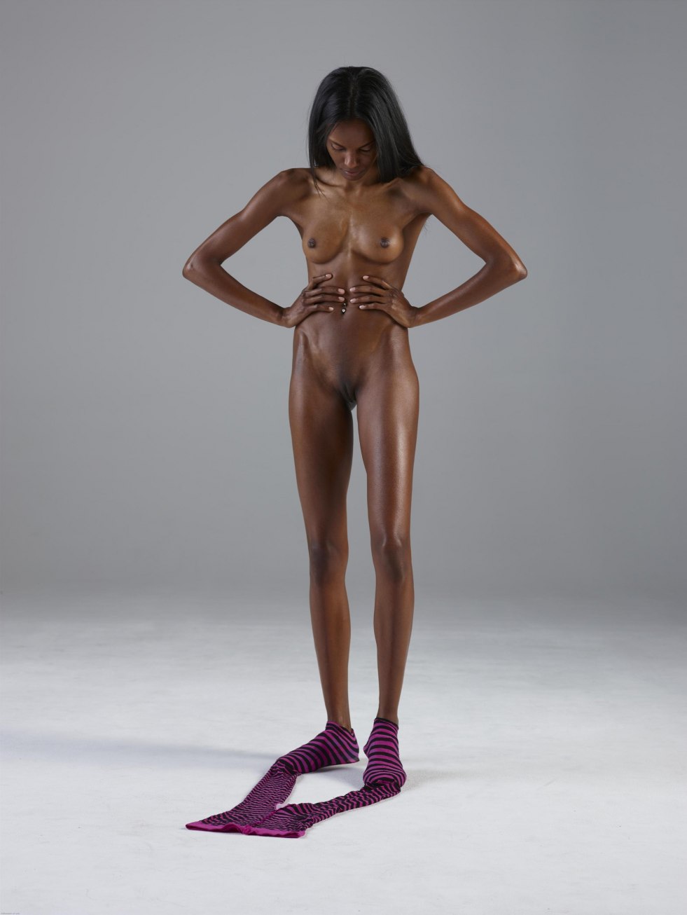 Naked skinny black women