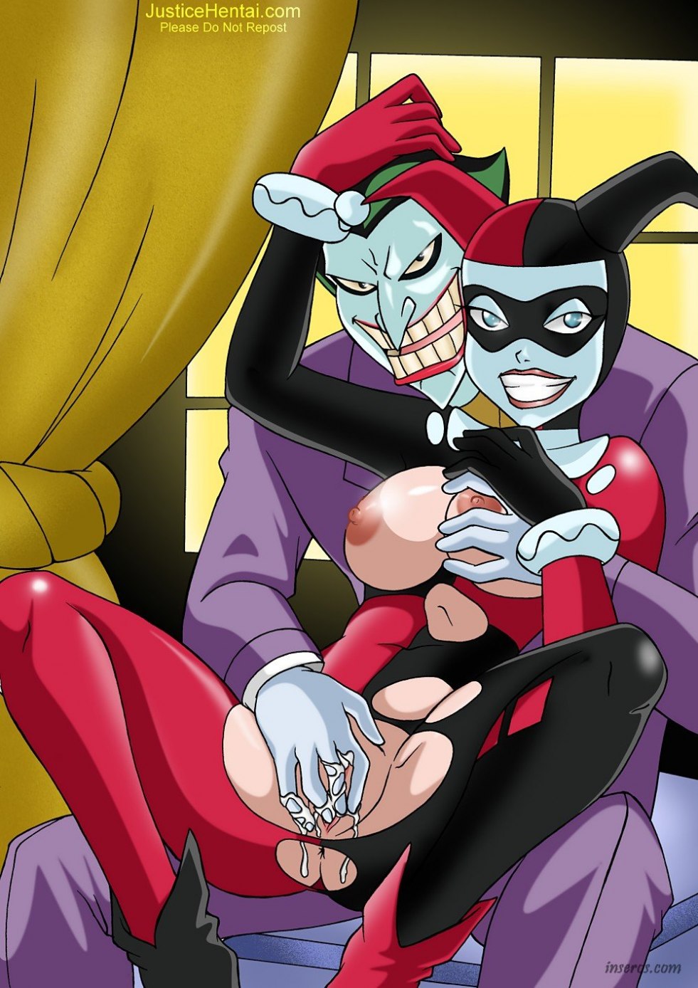 Naked Barbara Batgerle and Joker