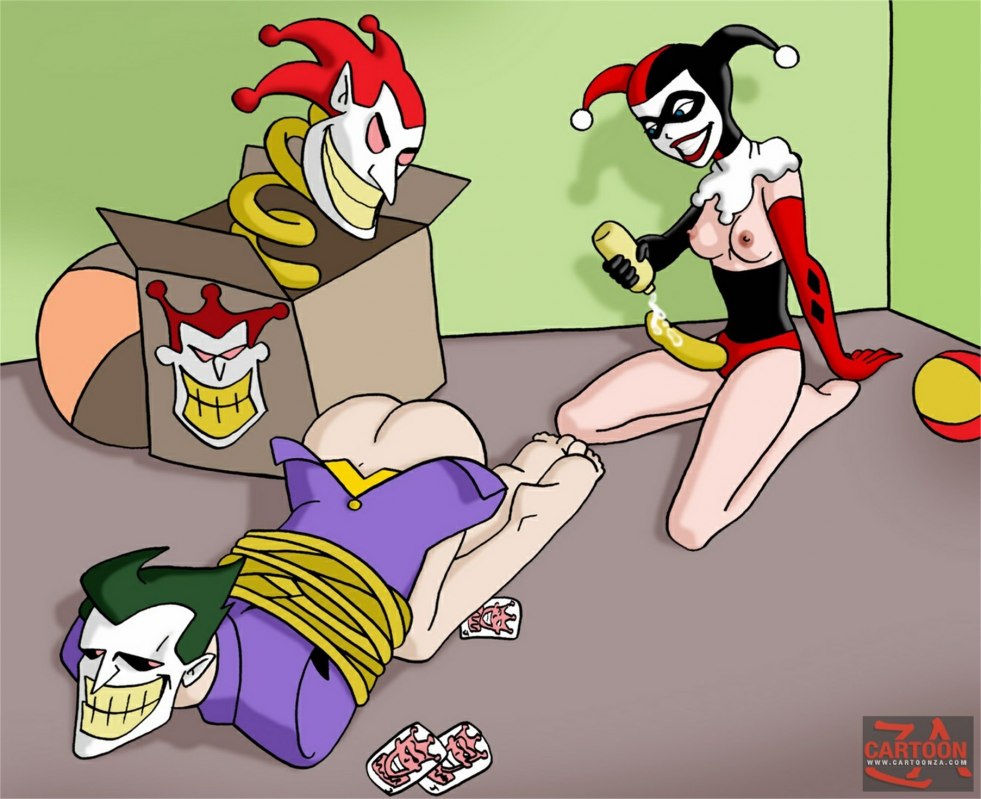Harley Queen Hentai and Batman and Joker