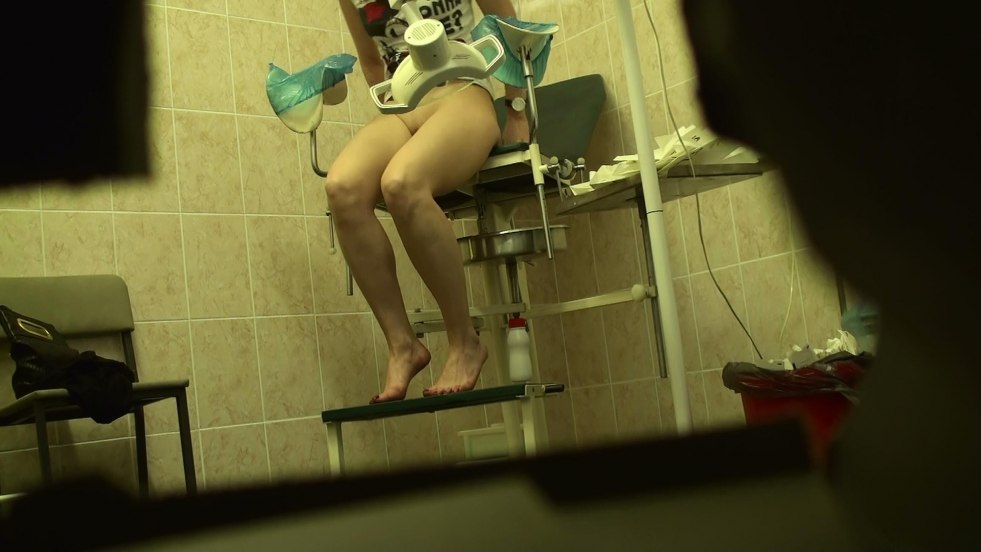 Mature gynecologist spied