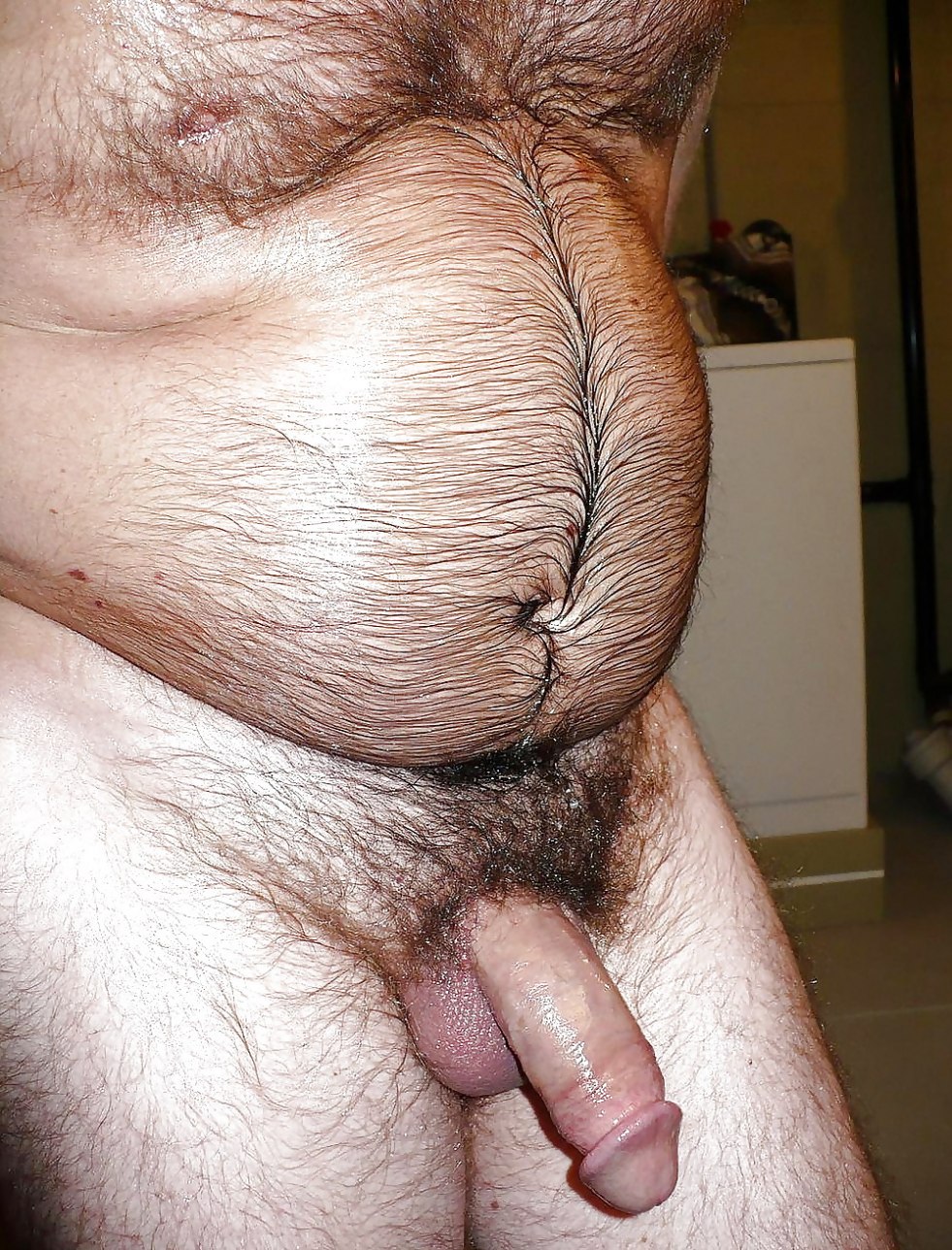 Healthy hairy men naked