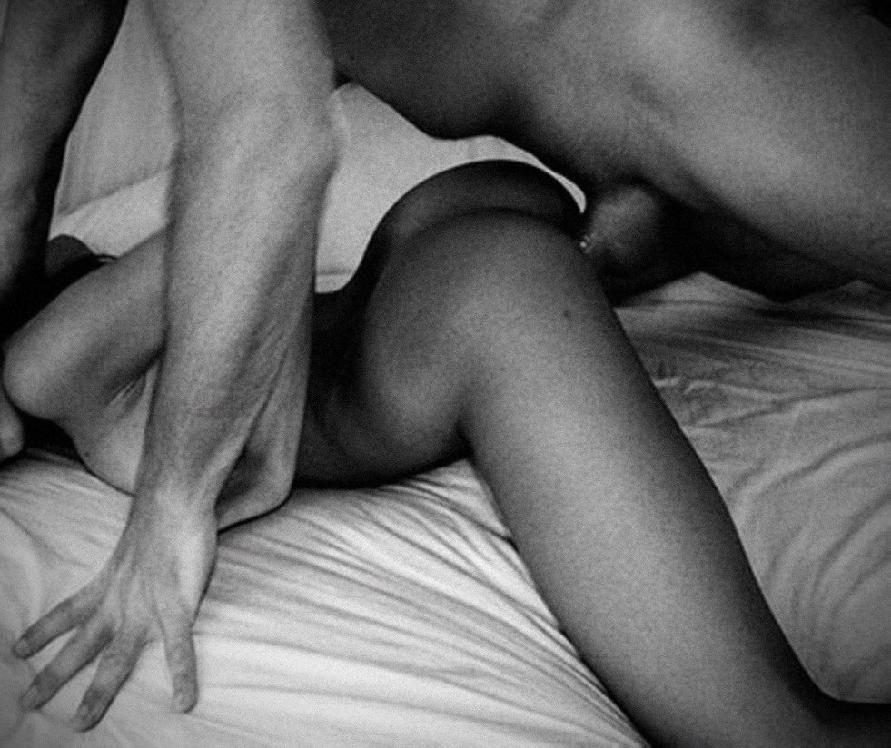 Erotic posture man behind