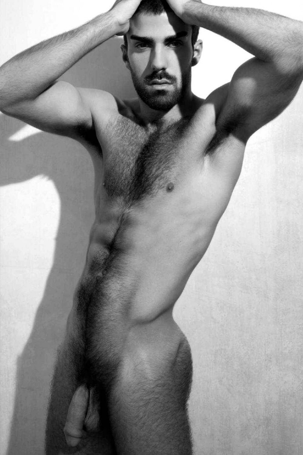 Naked natural hairy men