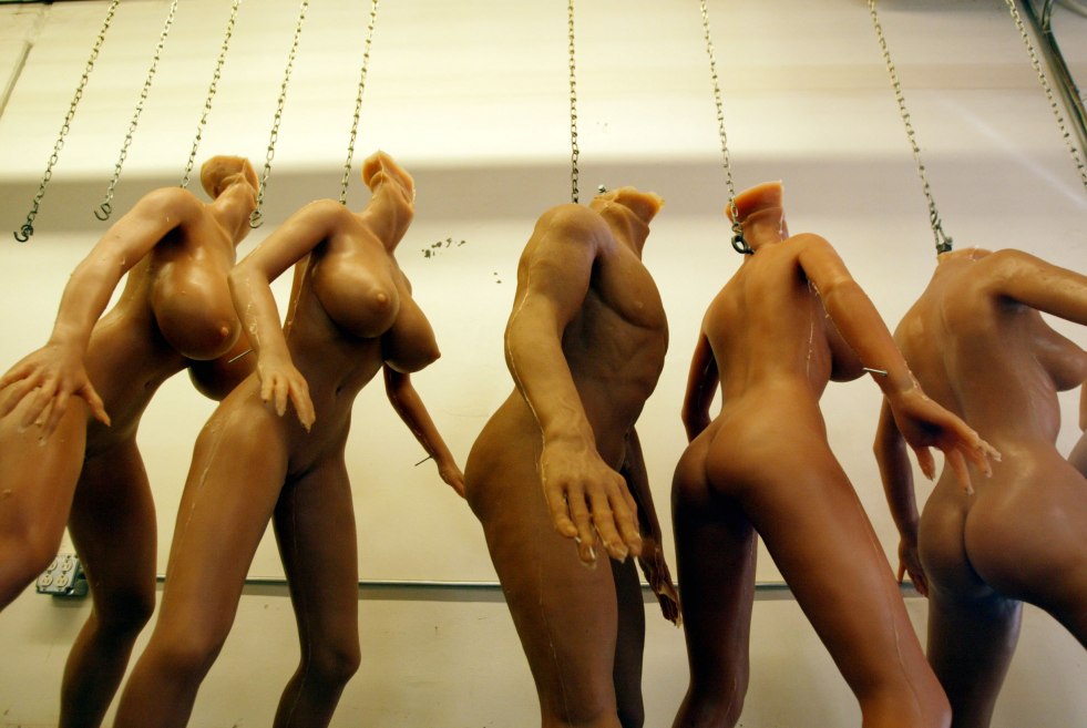 Bare mannequins big breasts