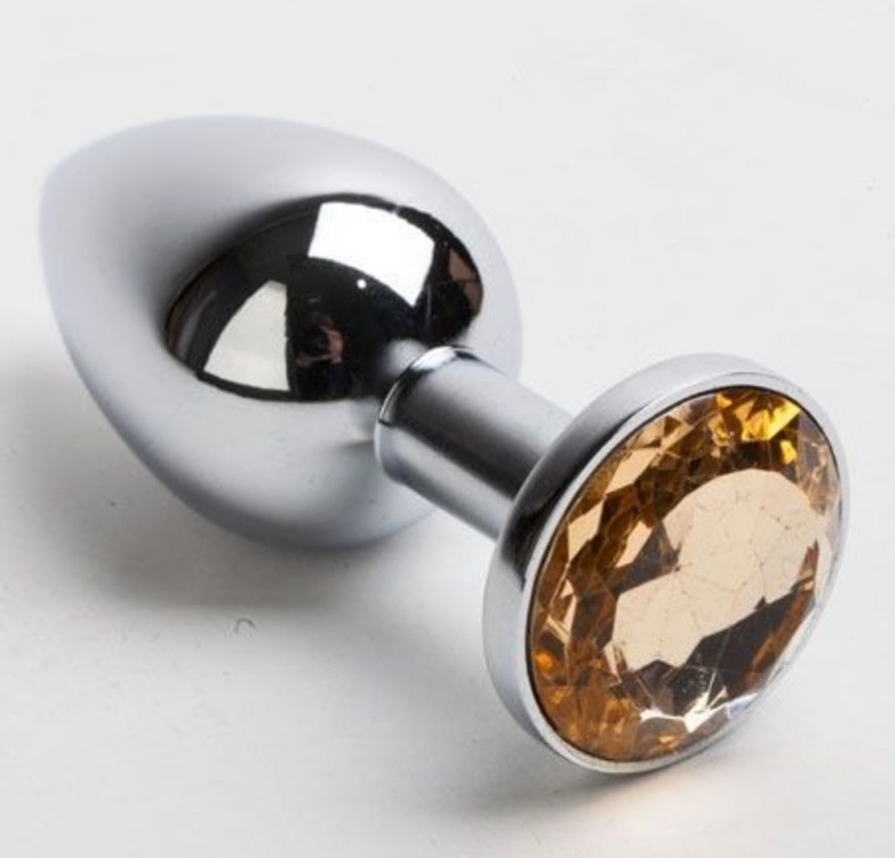 4sexdream Anal cork metal with rhinestone 7.6 cm