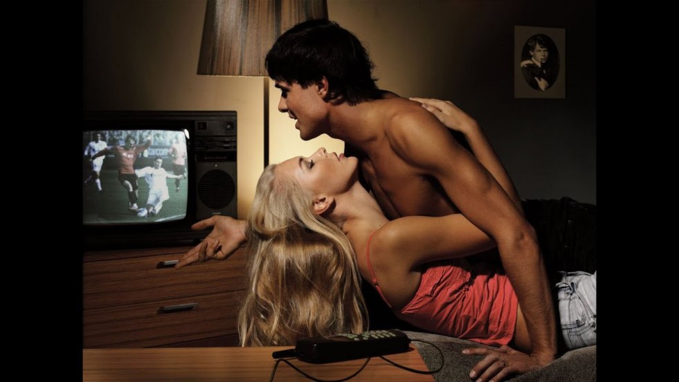 Erotic watching TV