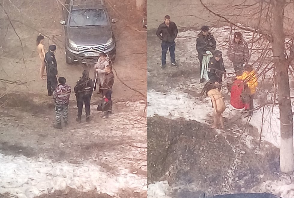 Naked drunk chicks on the street