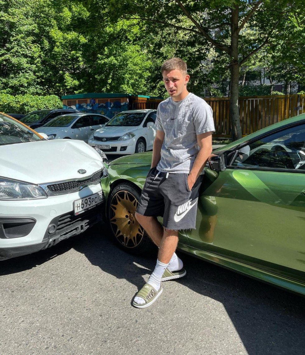 Litvina fight with a security guard