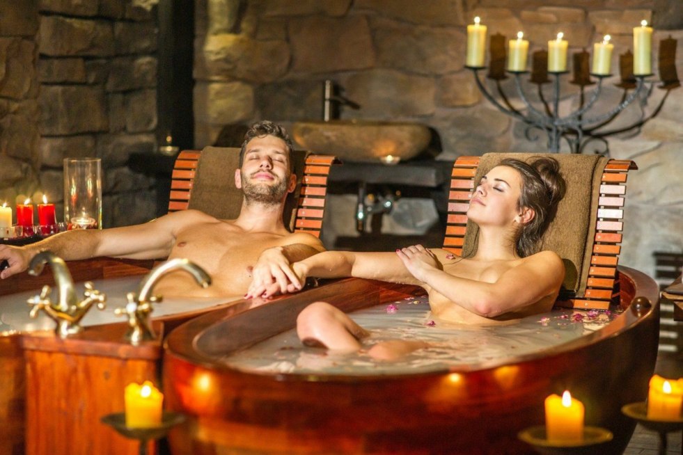 Nudist wedding photo